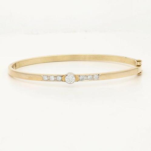 Armband - 14 karaat Geel goud - 0.62ct. tw. Diamant, Sieraden, Tassen en Uiterlijk, Armbanden