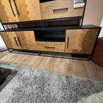 Tv-meubel Vinito Eikenfineer Naturel - Pronto Wonen, Huis en Inrichting, Kasten | Televisiemeubels, 150 tot 200 cm, Eikenhout