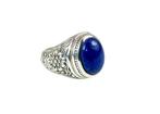 Lapis lazuli - Zilver - Ring, Antiek en Kunst