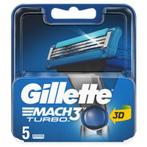 Gillette Mach 3 Turbo Scheermesjes - 5 stuks, Nieuw, Ophalen of Verzenden