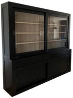 Buffetkast Design zwart met eiken interieur 240cm, Ophalen of Verzenden, Nieuw