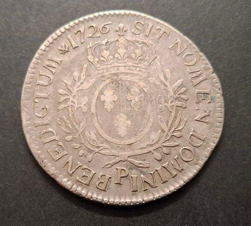 Frankrijk. Louis XV (1715-1774). Ecu 1726-P, Dijon (Zonder, Postzegels en Munten, Munten | Europa | Euromunten