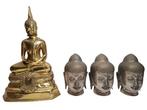 Boeddha (Meditatiehouding en hoofd) - Figuur - Thailand, Antiek en Kunst