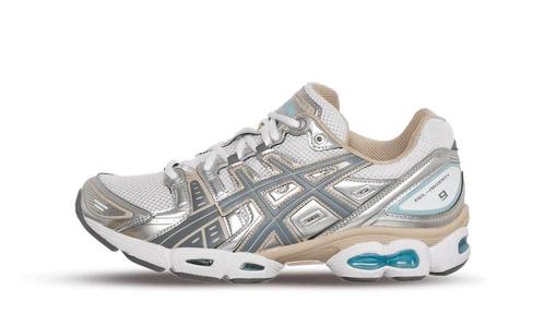 ASICS Gel-Nimbus 9 White Steel Grey - maat 40 (Sneakers), Kleding | Dames, Schoenen, Sneakers of Gympen, Nieuw, Verzenden