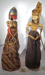 Set van twee Wayang Golek poppen - Indonesië - Eind 20e eeuw, Antiek en Kunst