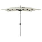 vidaXL Parasol 3-laags met aluminium paal 2,5x2,5 m, Verzenden, Nieuw, 2 tot 3 meter