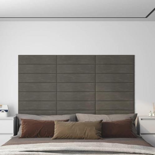 vidaXL Wandpanelen 12 st 1,08 m² 60x15 cm fluweel, Doe-het-zelf en Verbouw, Platen en Panelen, Nieuw, Verzenden
