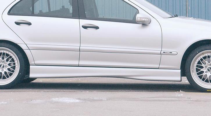 Rieger side skirt | C-Klasse (W203): 05.00- - Sedan, T-model, Auto-onderdelen, Carrosserie en Plaatwerk, Nieuw, Mercedes-Benz