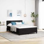 vidaXL Boxspring bed met matras Zwart 140 x 200 cm Fluweel, Huis en Inrichting, Slaapkamer | Bedden, Verzenden, Nieuw, Zwart, Stof