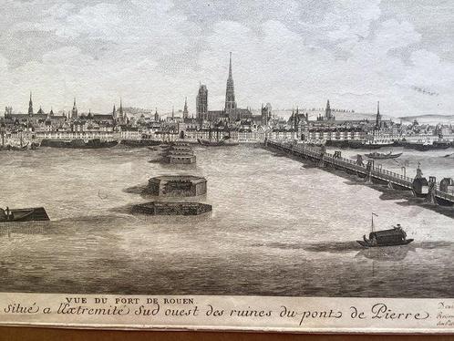 Frankrijk - Rouen; Jacques Bacheley (1712-1781) - Vue du, Boeken, Atlassen en Landkaarten