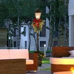 Kerstlantaarn Met Bessen, Kegels En Strik, LED-verlichting,, Diversen, Kerst, Verzenden, Nieuw