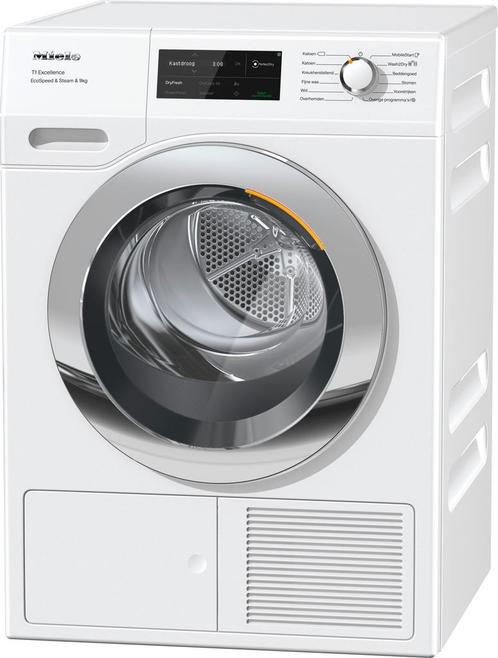 Miele TEL 795 warmtepompdroger EcoSpeed &amp; Steam EWO17241399, Witgoed en Apparatuur, Wasdrogers, Overige typen, Nieuw, Anti-kreukfase
