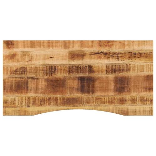 vidaXL Bureaublad met ronding 140x60x2,5 cm massief ruw, Huis en Inrichting, Tafels | Eettafels, Nieuw, Verzenden