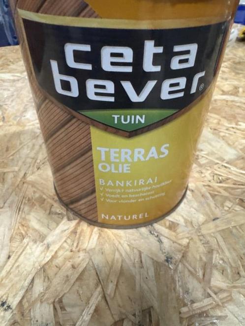 Ceta Bever Terras Olie Bankirai - naturel - 0,75 liter, Doe-het-zelf en Verbouw, Verf, Beits en Lak, Verf, Overige kleuren, Nieuw