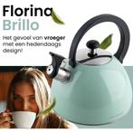 Florina Brillo fluitketel RVS mint groen 2.5 Liter - ook, Ophalen of Verzenden, Nieuw
