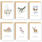 2dekans | Partizzle 36x Luxe Kerstkaarten met Enveloppen Set, Diversen, Ophalen of Verzenden, Zo goed als nieuw