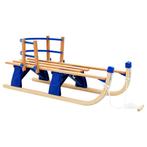 vidaXL Sneeuwslee met rugleuning inklapbaar 119 cm hout, Verzenden, Nieuw