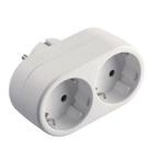 Benson Horizontale stopcontactsplitter - 2 weg - met rand..., Doe-het-zelf en Verbouw, Elektra en Kabels, Ophalen of Verzenden