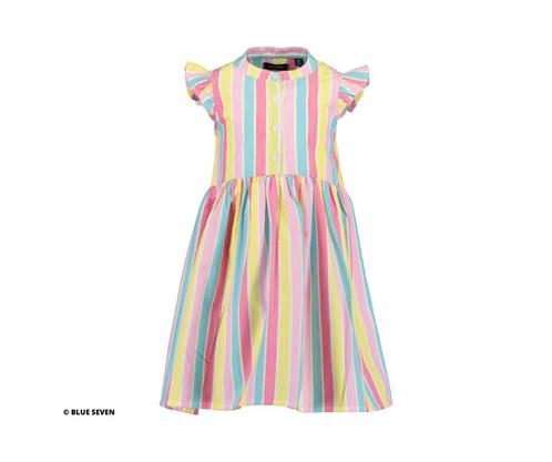 Mouwloze gestreepte jurk - maten: 104, 128, 92 - Blue Seven, Kinderen en Baby's, Kinderkleding | Overige, Nieuw, Verzenden