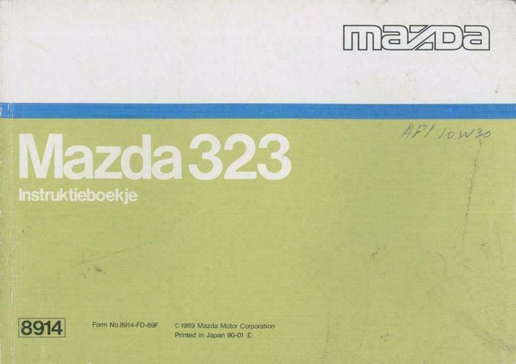 1990 Mazda 323 Instructieboekje Nederlands, Auto diversen, Handleidingen en Instructieboekjes, Verzenden