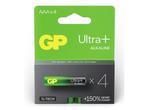 Veiling - 4x GP Ultra Plus AAA alkaline batterijen 4-pak, Audio, Tv en Foto, Accu's en Batterijen, Nieuw