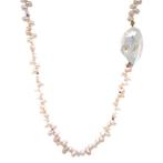 Parel collier met gouden sluiting 14 krt, Sieraden, Tassen en Uiterlijk, Kettingen, Ophalen of Verzenden, Nieuw