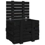 Opbergbox Zwart Grenen 58cm - Retourdeal - 53% Korting!, Huis en Inrichting, Ophalen of Verzenden, Nieuw