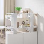 vidaXL Boekenkast/kamerscherm 80x30x51 cm hoogglans wit, Huis en Inrichting, Kasten | Boekenkasten, Verzenden, Nieuw, 50 tot 100 cm