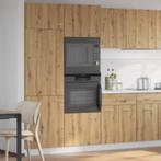 vidaXL Magnetronkast Lyon 60x57x207 cm bewerkt hout, Huis en Inrichting, Verzenden, Nieuw, Bruin