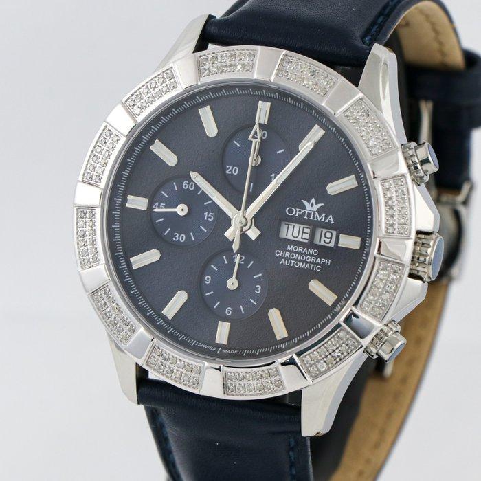 Optima - Swiss Diamond Watch Valjoux automatic -, Sieraden, Tassen en Uiterlijk, Horloges | Heren
