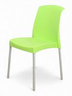 SCAB Jenny kantinestoel, groen-alu, Huis en Inrichting, Stoelen, Ophalen of Verzenden, Gebruikt, Overige kleuren