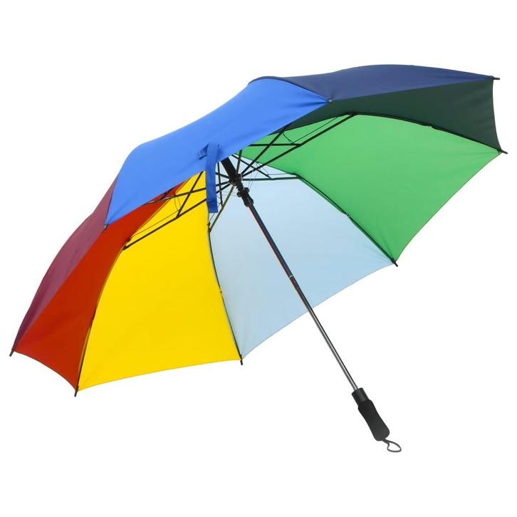 vidaXL Paraplu automatisch inklapbaar 124 cm meerkleurig, Tuin en Terras, Partytenten, Nieuw, Verzenden