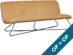 - Kenia leer Cognac | Maand actie, Huis en Inrichting, Banken | Bankstellen, 150 tot 200 cm, Nieuw, Ophalen of Verzenden, Rechte bank
