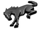 Ford Racing Bronco Rear Emblem - Matte Black - M-1447-BRMB, Ophalen of Verzenden