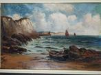 Chus Martinez (XIX-XX) - Marina con scogliera, Antiek en Kunst, Kunst | Schilderijen | Klassiek