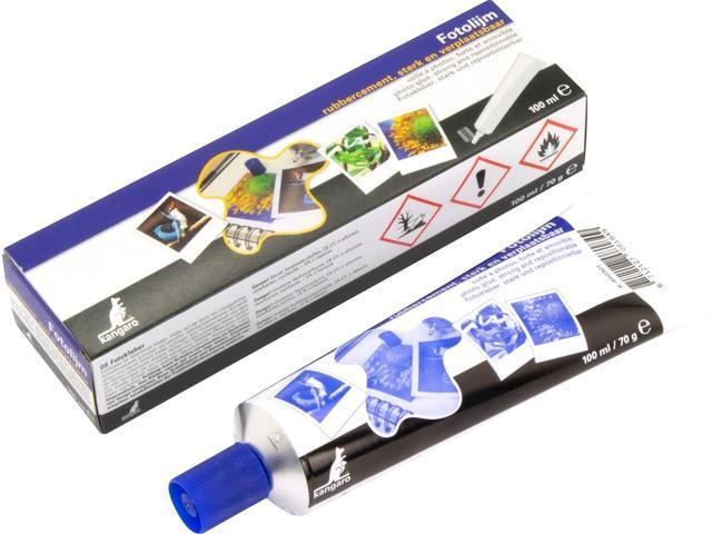 Fotolijm Kangaro 100 ml natural rubber tube in doosje, Zakelijke goederen, Kantoor en Winkelinrichting | Kantoorartikelen, Overige typen