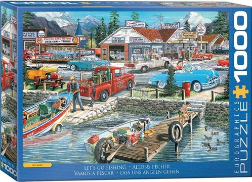 Let`s go Fishing - Ken Zylla Puzzel (1000 stukjes) |, Hobby en Vrije tijd, Denksport en Puzzels, Nieuw, Verzenden