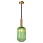 Groene hanglamp Maloto, glas, Huis en Inrichting, Lampen | Hanglampen, Nieuw, Ophalen of Verzenden, Glas, 75 cm of meer
