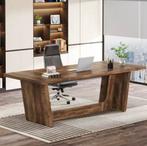 Groot Houten Bureau 180x80cm – Industrieel Directieontwerp, Verzenden, Nieuw, Bureau