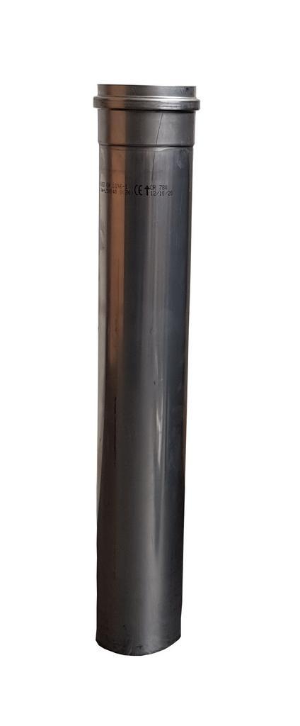 RVS pelletpijp enkelwandig L:50cm Ø80mm, Huis en Inrichting, Kachels, Vrijstaand, Nieuw, Hout, Ophalen of Verzenden