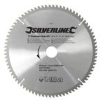 Silverline Zaagblad cirkelzaag - 80 tanden - aluminium TC..., Doe-het-zelf en Verbouw, Gereedschap | Zaagmachines, Ophalen of Verzenden