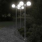 vidaXL Buitenvloerlampen 3 st 215 cm roestvrij staal, Verzenden, Nieuw, Rvs, Vloerlamp