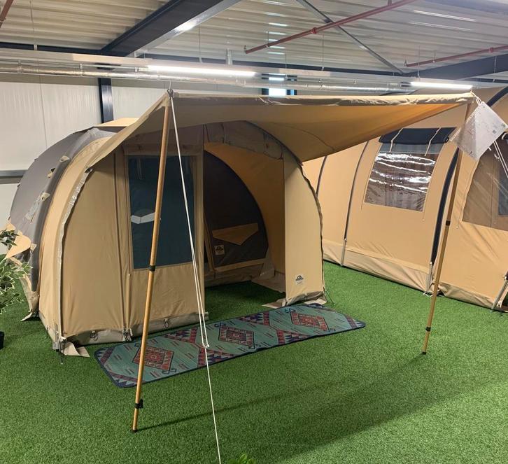 Oppompbare Karsten Tent type 280(2023) Staalgrijs, Caravans en Kamperen, Tenten, Gebruikt, tot en met 3, Ophalen