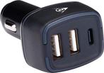 Tweedekans | Dunlop Autolader USB - 2x USB-A en USB-C, Ophalen of Verzenden, Zo goed als nieuw