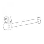 Thule Windscherm Roller Tube Met Eindkap, Nieuw