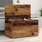 vidaXL Opbergkist 84x42x46 cm bewerkt hout oud houtkleurig, Huis en Inrichting, Woonaccessoires | Kisten, Verzenden, Nieuw