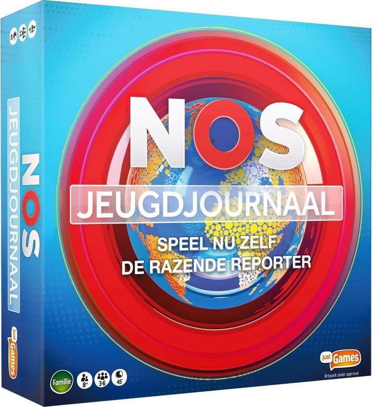 Just Games Het NOS Jeugdjournaal Bordspel (Nieuw), Hobby en Vrije tijd, Gezelschapsspellen | Bordspellen, Nieuw, Verzenden