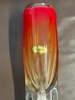 Adam Jablonski - Studio Glas Vase um 1990 mit Etikett +, Antiek en Kunst, Antiek | Glas en Kristal