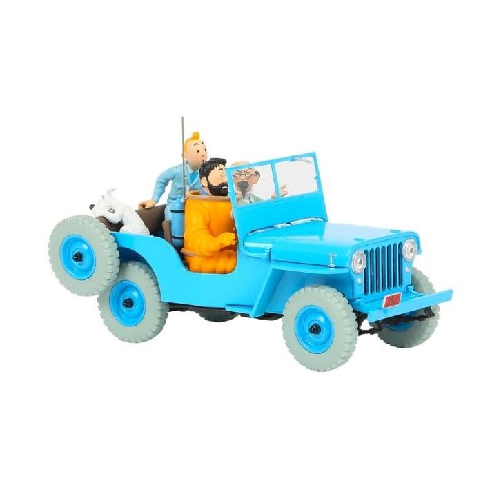 Kuifje Auto 1/24 #04 De Blauwe Jeep, Verzamelen, Stripfiguren, Nieuw, Ophalen of Verzenden