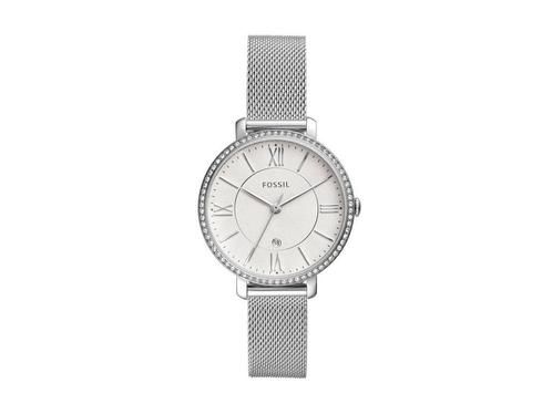 Fossil Jacqueline ES4627 Dameshorloge 36 mm - Zilverkleurig, Huis en Inrichting, Woonaccessoires | Overige, Nieuw, Verzenden